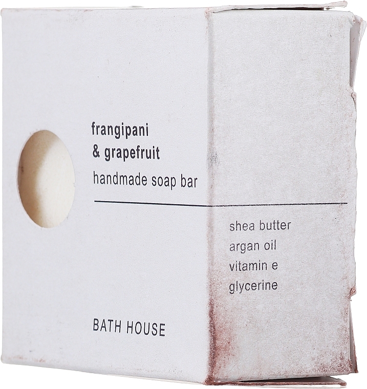 PRZECENA! Mydło w kostce Plumeria i grejpfrut - Bath House Frangipani & Grapefruit * — Zdjęcie N3