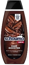 Kofeinowy szampon dla mężczyzn aktywujący cebulki włosów - Schauma Men Hair Booster Root Activating Shampoo — Zdjęcie N1