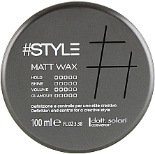 Kup Matujący wosk do włosów - Dott. Solari Style Matt Wax