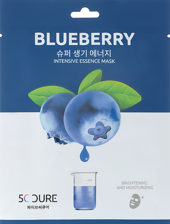 Maseczka w płachcie z ekstraktem z jagód - Jkosmec 5C Blueberry — Zdjęcie N1