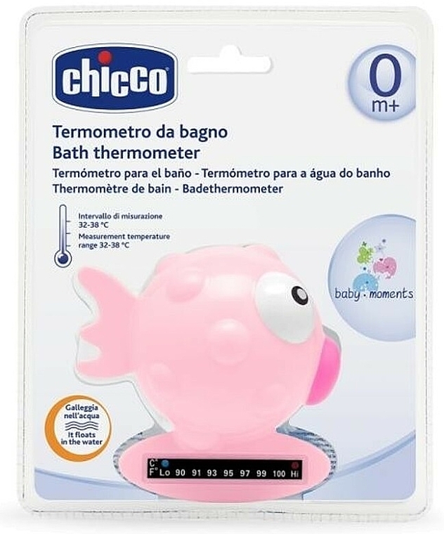 Termometr do kąpieli Ryba, różowy - Chicco — Zdjęcie N1