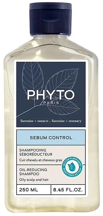 Szampon do włosów przetłuszczających się - Phyto Sebum Control Oil-Reducing Shampoo — Zdjęcie N1