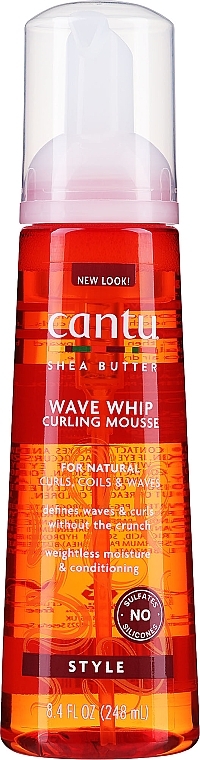 Pianka do stylizacji włosów - Cantu Shea Butter Natural Hair Wave Whip Curling Mousse — Zdjęcie N1