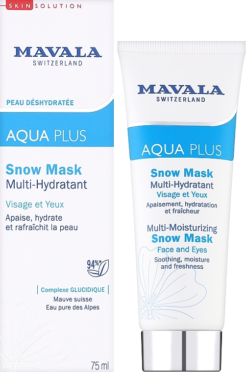 Multi-nawilżająca maska - Mavala Aqua Plus Multi-Moisturizing Snow Mask — Zdjęcie N2