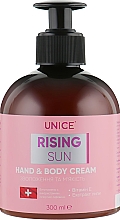 Rewitalizujący krem do rąk i ciała - Unice Rising Sun Hand & Body Cream — Zdjęcie N1