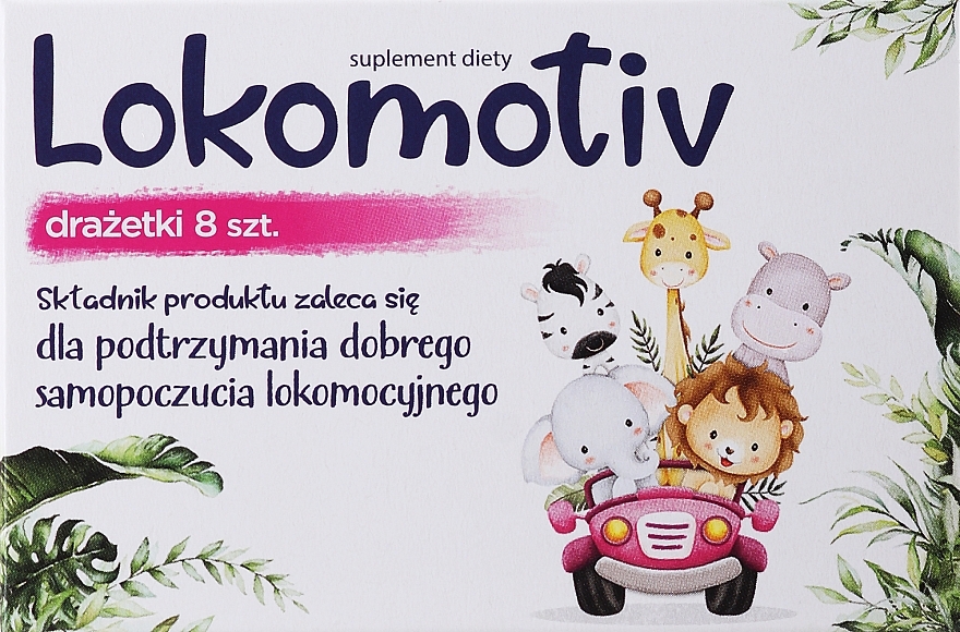 Suplement diety na chorobę lokomocyjną, w drażetkach - Aflofarm Lokomotiv — Zdjęcie N1