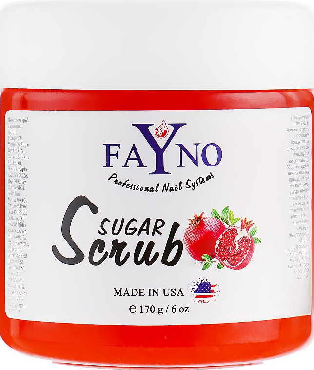 Peeling cukrowy Granat - Fayno Sugar Scrub — Zdjęcie N1