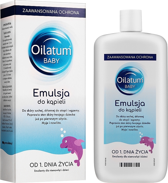 PRZECENA! Emulsja do kąpieli dla dzieci od pierwszego dnia życia - Oilatum Baby Bath Emulsion * — Zdjęcie N3