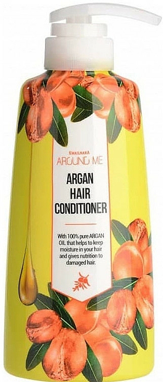 Odżywka do włosów zniszczonych - Welcos Around Me Argan Hair Conditioner — фото N1