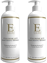 Zestaw - Eclat Skin London Hyaluronic Acid Moisturising Shampoo Duo (shampoo/1lx2) — Zdjęcie N1