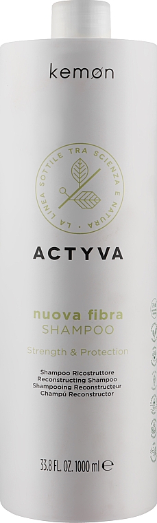 Szampon do włosów słabych i zniszczonych - Kemon Actyva Nuova Fibra Shampoo — Zdjęcie N3