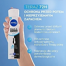 Antyperspirant w sprayu - NIVEA Black & White Invisible Pure — Zdjęcie N3