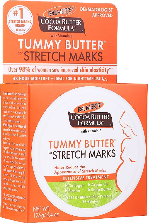 Intensywny olejek do ciała przeciw rozstępom - Palmer’s Cocoa Butter Formula Tummy Butter For Stretch Marks — Zdjęcie N2