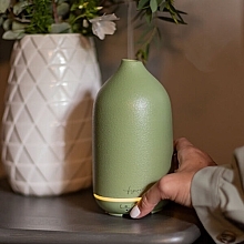 Ultradźwiękowy dyfuzor ceramiczny, zielony - Fagnes Relax Om Aroma Diffuser  — Zdjęcie N2