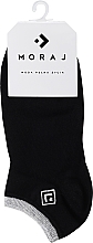 Bawełniane skarpety damskie, czarne - Moraj Basic — Zdjęcie N1