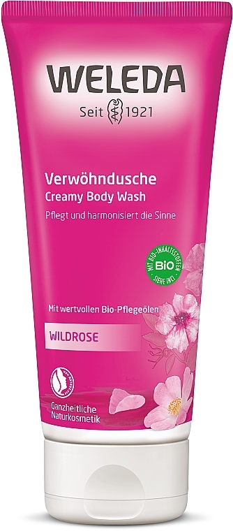 Odprężający żel pod prysznic z dziką różą - Weleda Wild Rose Creamy Body Wash — Zdjęcie N1