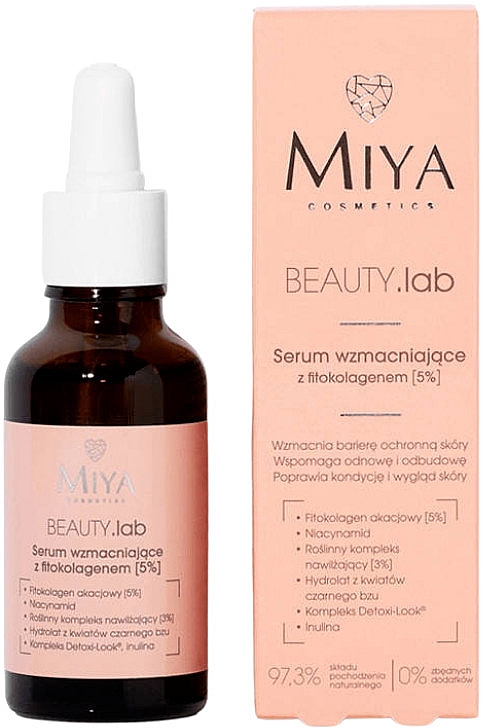 Serum wzmacniające z 5% fitokolagenem - Miya Cosmetics Beauty Lab Strengthening Serum With Phytocollagen 5% — Zdjęcie N1