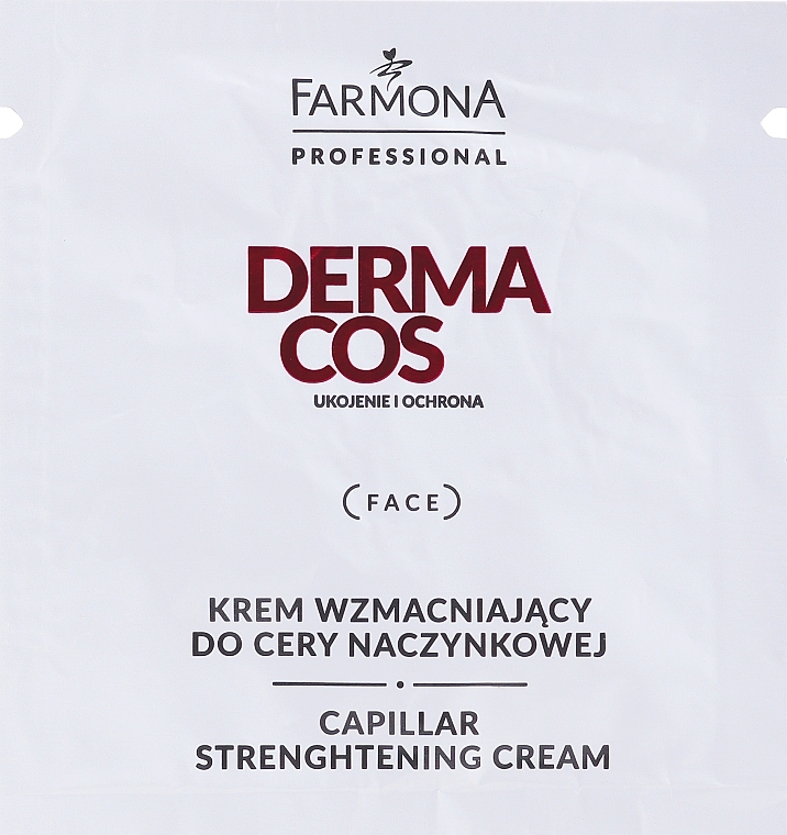 Ujędrniający krem ​​do cery z trądzikiem różowatym - Farmona Professional Dermacos Capillary Stengthening Cream (próbka) — Zdjęcie N1