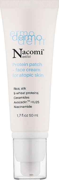 Krem do twarzy - Nacomi Protein Patch Face Cream Atopic Skin