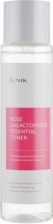 Esencjonalny tonik do twarzy - iUNIK Rose Galactomyces Essential Toner — Zdjęcie N1