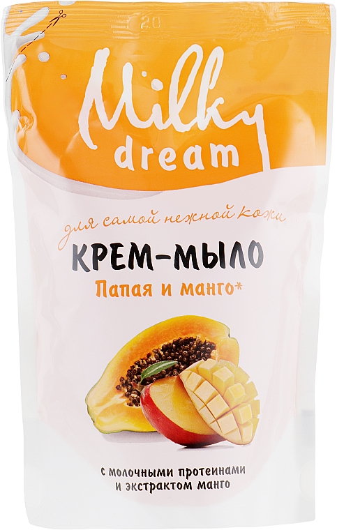 Mydło w płynie Papaja i mango (uzupełnienie) - Milky Dream — Zdjęcie N1