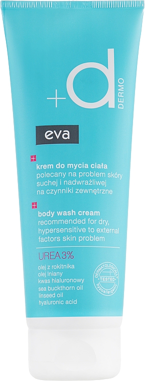Krem pod prysznic - Eva Dermo Body Wash Cream — Zdjęcie N1
