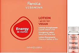 Energetyzujący lotion do włosów słabych i cienkich - Fanola Vitamins Energy Be Complex Lotion — Zdjęcie N1