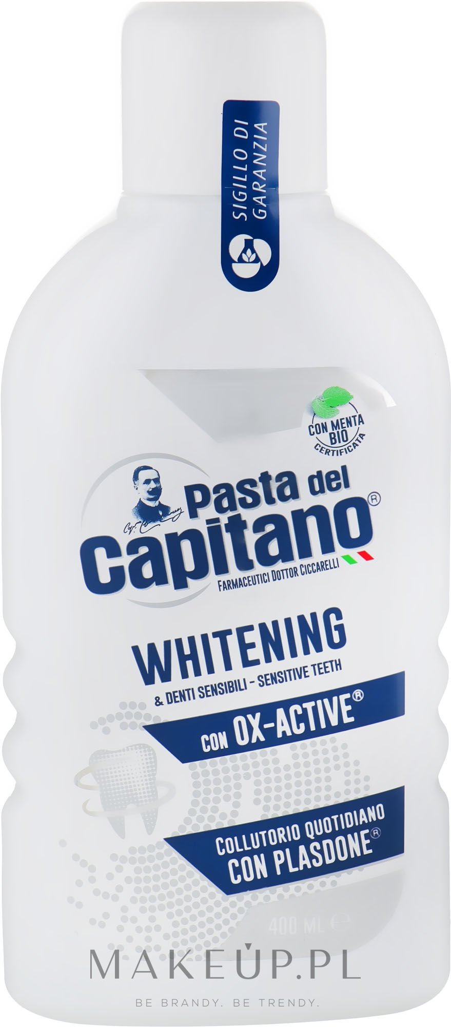 Wybielający płyn do płukania jamy ustnej - Pasta Del Capitano Whitening Mouthwash — Zdjęcie 400 ml