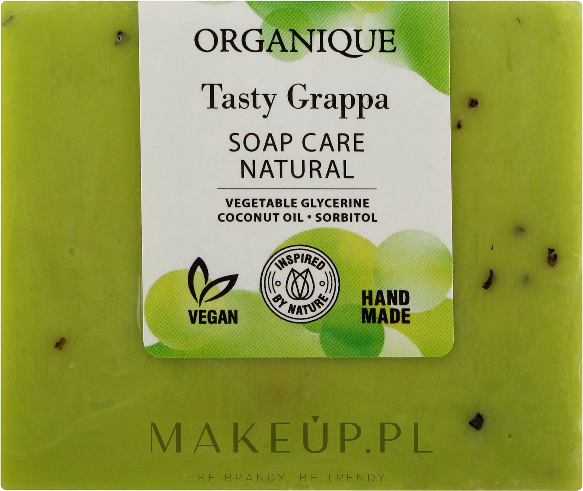 Naturalne mydło odżywcze - Organique Soap Care Natural Tasty Grappa — Zdjęcie 100 g