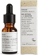 Przeciwstarzeniowe serum rewitalizujące - Evolve Beauty Bio-Retinol + C Booster — Zdjęcie N1