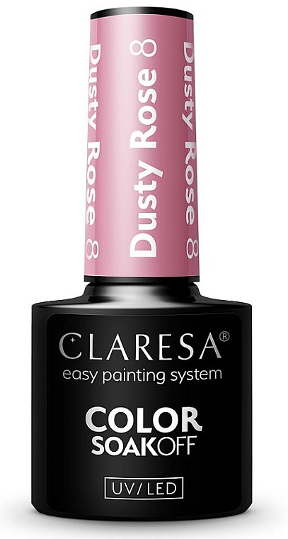 Żelowy lakier do paznokci - Claresa Dusty Rose Soak Off UV/LED Color — Zdjęcie N1