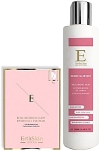 Kup Zestaw - ErthSkin London Body Lotion + Rose Blossom Eye Pads Set (b/lot/250ml + eye/pads/5x2pcs)