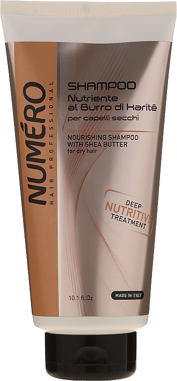 Odżywczy szampon z masłem shea do włosów suchych - Brelil Numero Nourishing Shampoo With Shea Butter — Zdjęcie N1