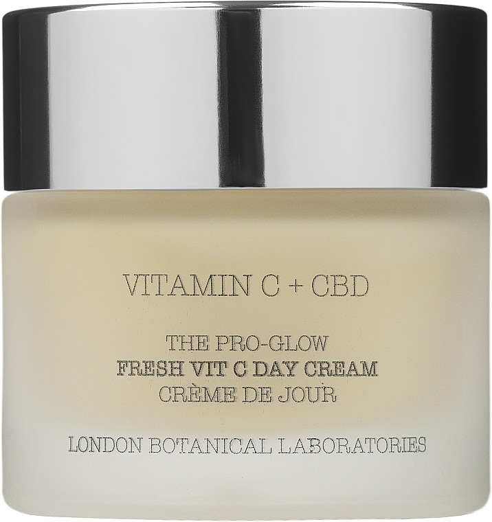 Krem do twarzy na dzień z kwasem hialuronowym i CBD - London Botanical Laboratories Vitamin c + CBD The Pro-Glow Fresh Vit C Day Cream — Zdjęcie N1