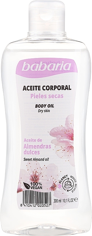Masło do ciała do skóry suchej - Babaria Sweet Almond Body Oil Spray — Zdjęcie N1