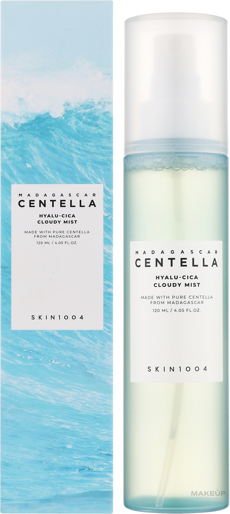 Mgiełka w sprayu do twarzy z centellą i kwasem hialuronowym - SKIN1004 Madagascar Centella Hyalu-Cica Cloudy Mist — Zdjęcie 120 ml