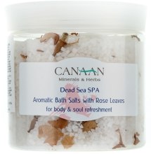 Kup Aromatyczna sól do kąpieli z płatkami róży - Canaan Minerals & Herbs Aromatic Bath Salts With Rose Leaves