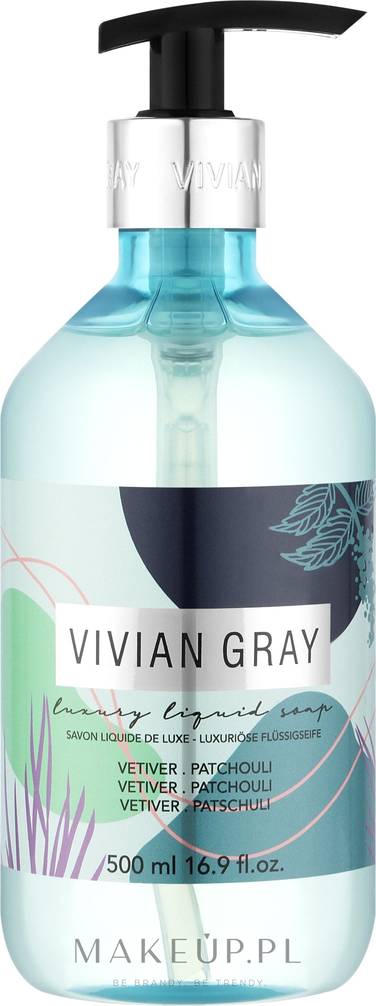 Mydło do rąk - Vivian Gray Luxury Liquid Soap Vetiver & Patchouli — Zdjęcie 500 ml