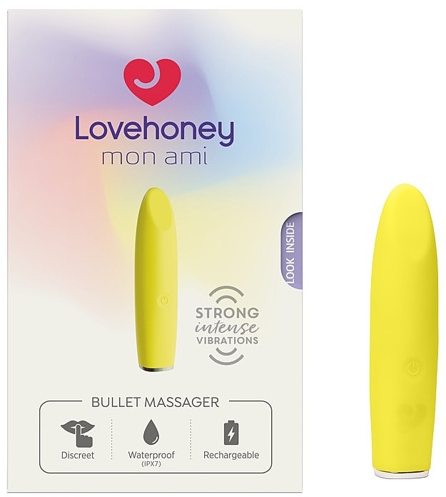 Miniwibrator, żółty - Lovehoney Mon Ami Bullet Massager — Zdjęcie N1