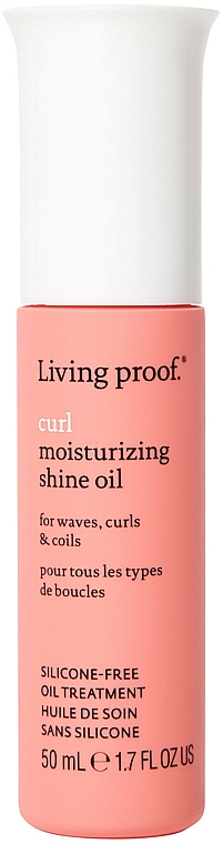 Nawilżający olejek nabłyszczający do włosów kręconych - Living Proof Curl Moisturizing Shine Oil — Zdjęcie N1