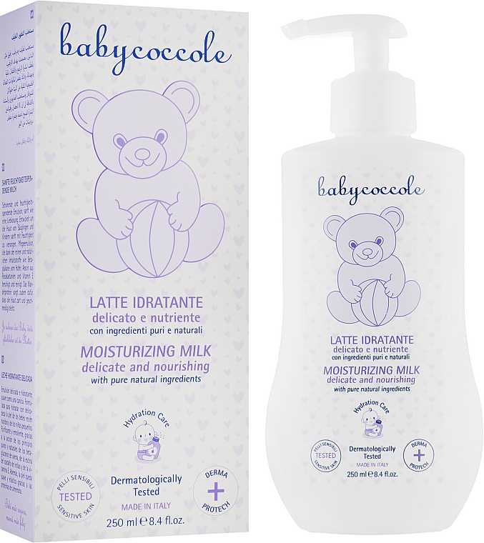 Delikatne mleczko nawilżające dla dzieci - Babycoccole Mousturising Milk — Zdjęcie N2