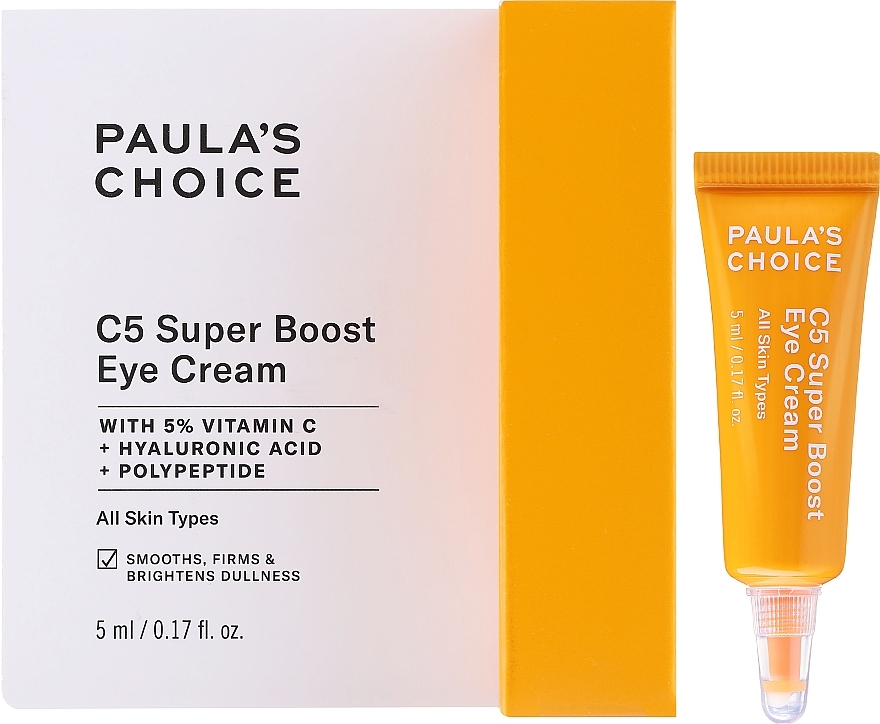 Skoncentrowany krem pod oczy z witaminą C - Paula's Choice C5 Super Boost Eye Cream Travel Size — Zdjęcie N2