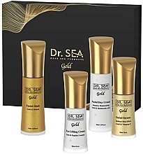 Kup Zestaw - Dr.Sea Gift Gold Box Happy Skin (d/cr/50ml + mask/50ml + ser/30ml + eye/cr/30ml)