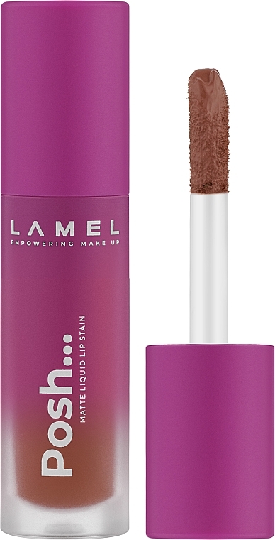 Matowa szminka - LAMEL Make Up Posh Matte Liquid Lip Stain 