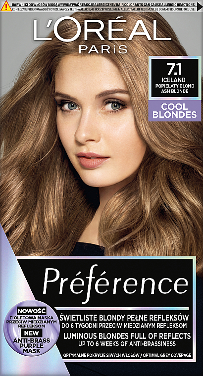 Farba do włosów - L'Oreal Paris Preference Cool Blondes — Zdjęcie N1