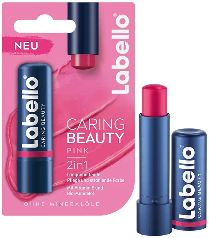 Pomadka - Labello Caring Beauty Pink — Zdjęcie N1