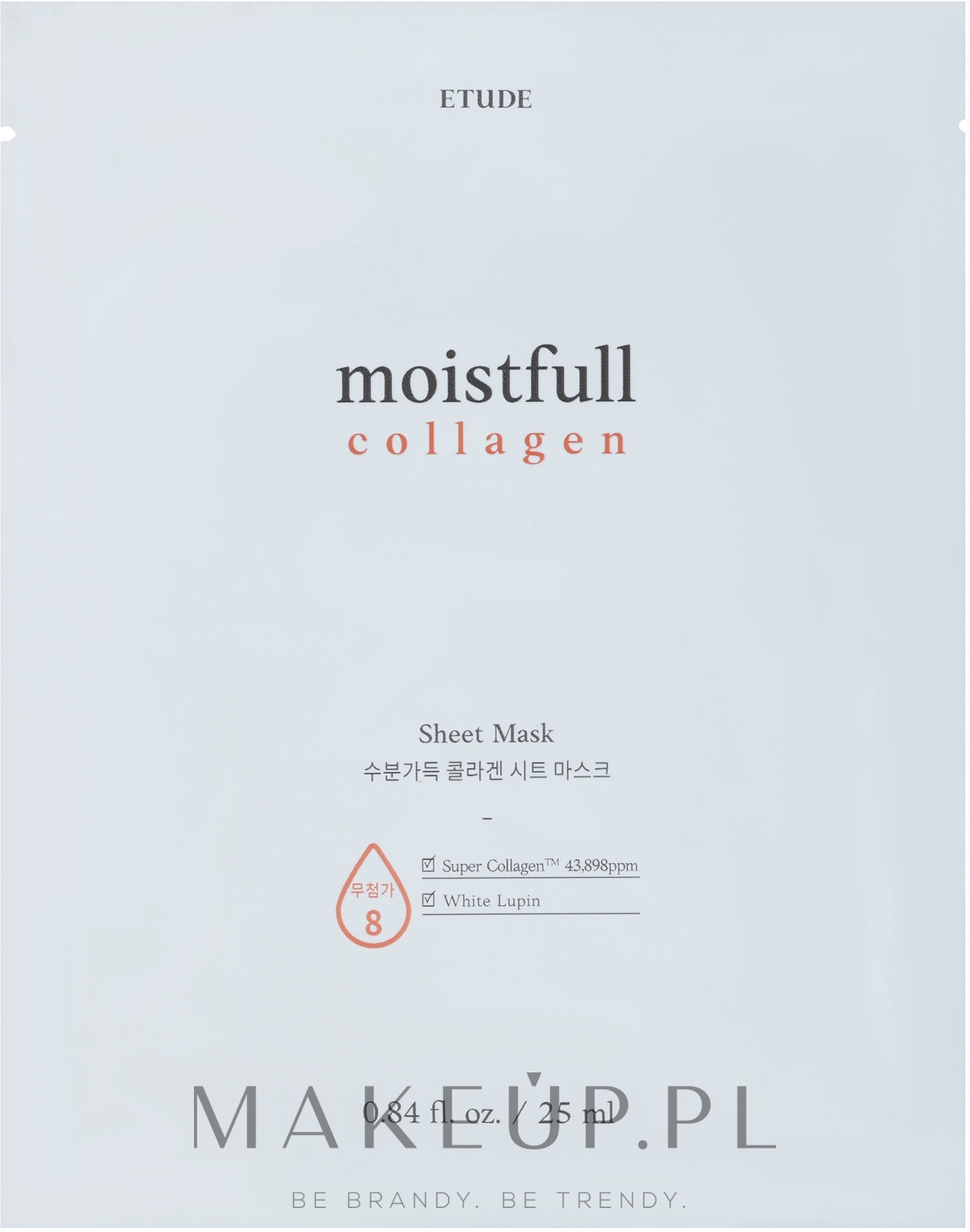 Kolagenowa maseczka w płachcie do twarzy - Etude Collagen Moistfull Mask Sheet — Zdjęcie 25 ml