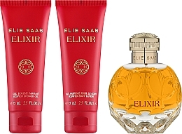 Kup Zestaw (edp/100ml + b/lot/75ml + sh/gel/75ml) - Elie Saab Elixir 