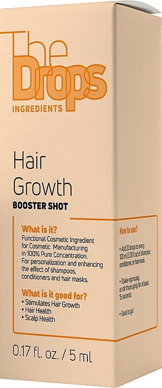 Kompleks stymulujący wzrost włosów - Pharma Group Laboratories The Drops Hair Growth Booster Shot — Zdjęcie N2