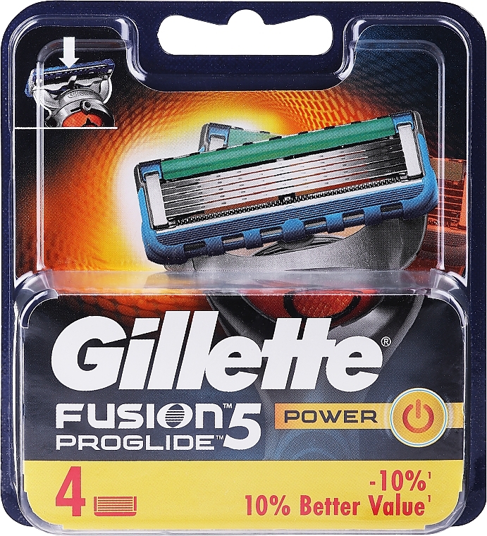 Wymienne wkłady do maszynki, 4 szt. - Gillette Fusion ProGlide Power
